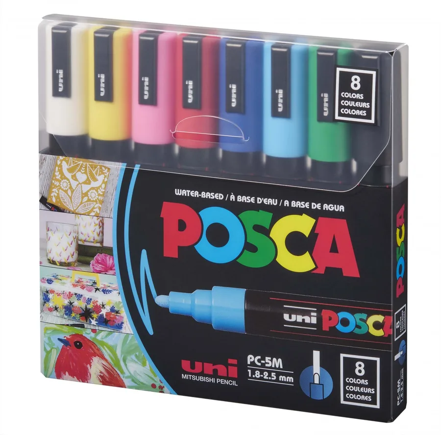POSCA PC-5M BASIC 8/SET